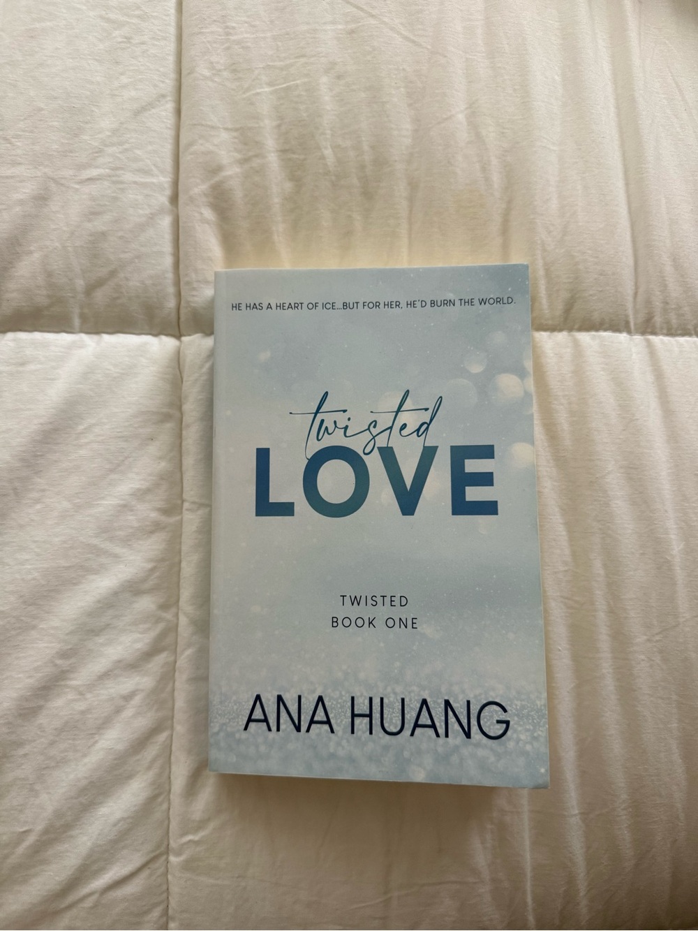Twisted Love by Ana Huang - Light Blue Paperback